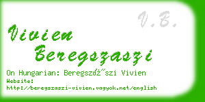 vivien beregszaszi business card